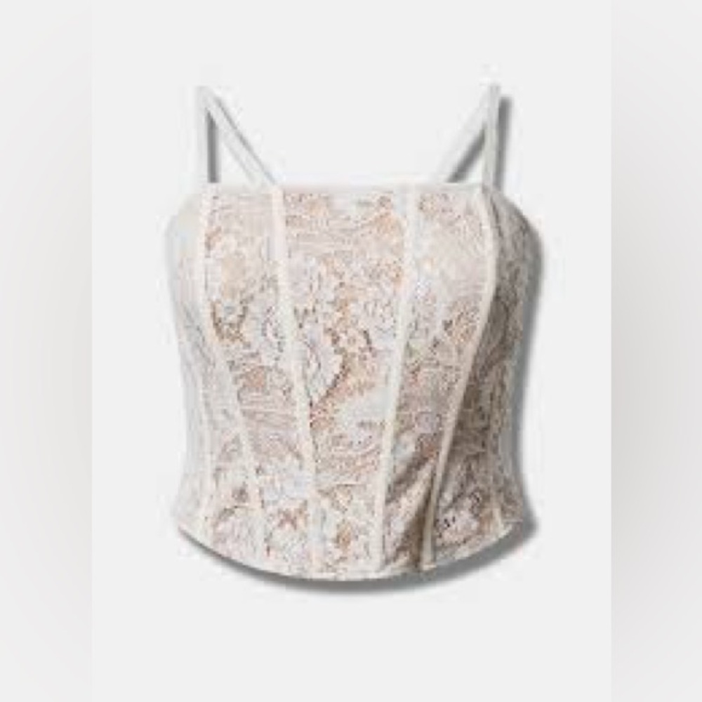 Lace Corset Crop Top